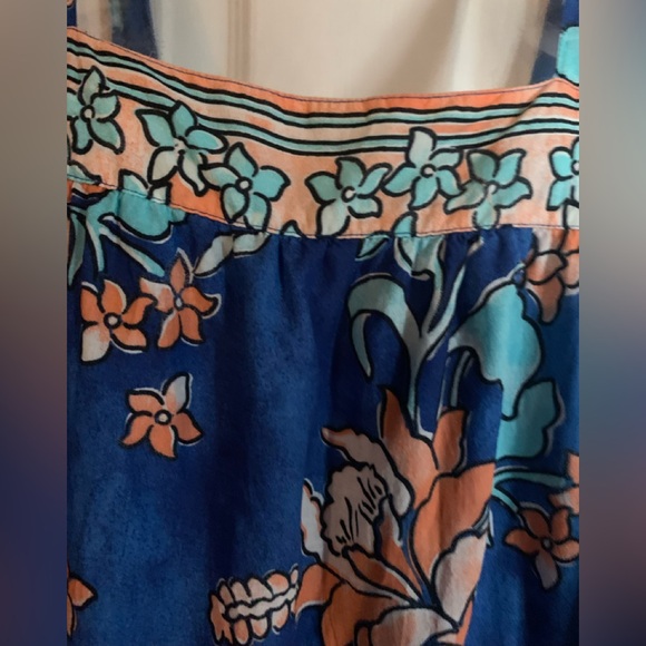 Crown & Ivy Floral Blue Maxi Dress - Picture 5 of 16
